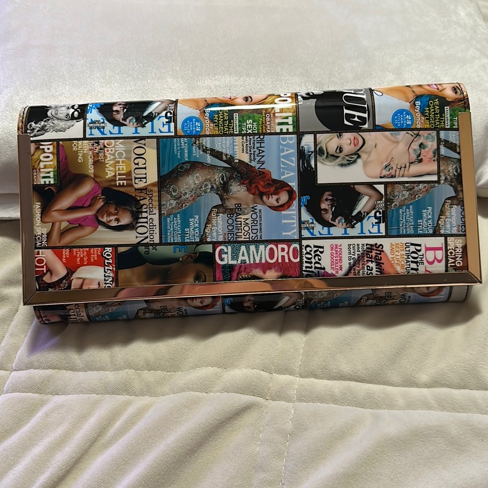 NWOT fashion magazine clutch